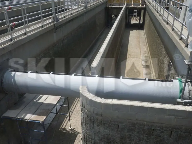 Slotted Pipe Skimmer – C Pipe Oil Skimmer – Scum Pipe Skimmer — Custom Lengths & Features – Just for You