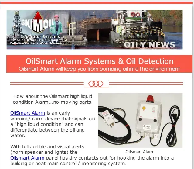 Oily News: — Oil Smart Pump Control & Alarm System